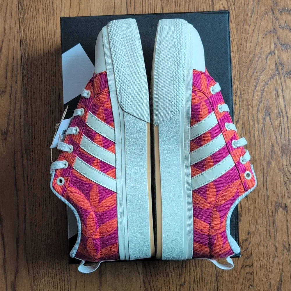 NIB FARM Rio Bravada 2.0 Platform Sneaker Adidas Collab Women's Size 10.5 Tucan